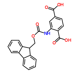FMOC-2-AMINOBENZENE-1,4-DICARBOXYLIC ACID结构式