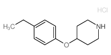 4-(4-Ethylphenoxy)piperidine hydrochloride Structure