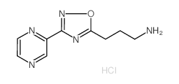 [3-(3-pyrazin-2-yl-1,2,4-oxadiazol-5-yl)propyl]amine hydrochloride结构式
