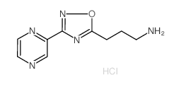 [3-(3-pyrazin-2-yl-1,2,4-oxadiazol-5-yl)propyl]amine hydrochloride structure