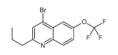 4-Bromo-2-propyl-6-trifluoromethoxyquinoline结构式