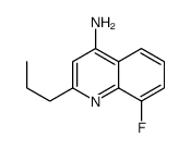 4-Amino-8-fluoro-2-propylquinoline结构式