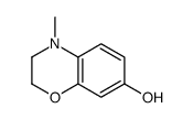 4-Methyl-3,4-dihydro-2H-1,4-benzoxazin-7-ol结构式