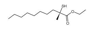 (S)-ethyl 2-mercapto-2-methyldecanoate Structure
