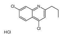 4,7-Dichloro-2-propylquinoline hydrochloride结构式