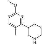 2-methoxy-5-methyl-4-(piperidin-3-yl)pyrimidine结构式