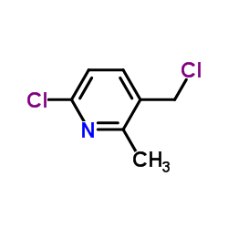 6-Chloro-3-(chloromethyl)-2-methylpyridine Structure