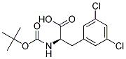 (R)-2-((tert-Butoxycarbonyl)amino)-3-(3,5-dichlorophenyl)propanoic acid structure