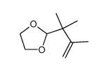 1,3-Dioxolane,2-(1,1,2-trimethyl-2-propenyl)- (9CI) structure