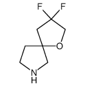 3,3-Difluoro-1-oxa-7-aza-spiro[4.4]nonane结构式