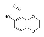 6-hydroxy-2,3-dihydrobenzo[b][1,4]dioxine-5-carbaldehyde结构式