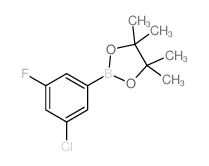 3-Chloro-5-fluorobenzeneboronic acid pinacol ester Structure