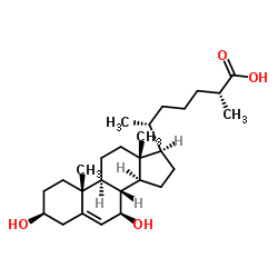 (25R)-胆甾-5-烯-26-油酸,3ß,7ß-羟基图片
