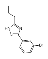 3-(3-bromophenyl)-5-propyl-1H-1,2,4-triazole Structure