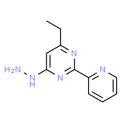4-Ethyl-6-hydrazinyl-2-(pyridin-2-yl)pyrimidine Structure