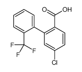 4-chloro-2-[2-(trifluoromethyl)phenyl]benzoic acid结构式