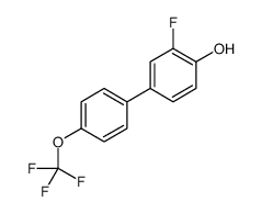 2-fluoro-4-[4-(trifluoromethoxy)phenyl]phenol结构式