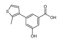 3-hydroxy-5-(2-methylthiophen-3-yl)benzoic acid Structure
