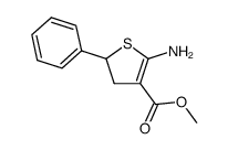 methyl 2-amino-5-phenyl-4,5-dihydrothiophene-3-carboxylate结构式