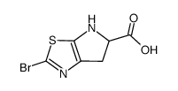 2-Bromo-5,6-dihydro-4H-pyrrolo[3,2-d]thiazole-5-carboxylic acid结构式