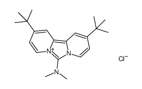 6-dimethylamino-2,10-di-tert-butyldipyrido[1,2-c,2',1'-e]imidazolium chloride结构式