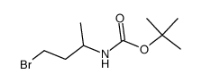 (4-溴丁基-2-基)氨基甲酸叔丁酯结构式