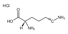 L-Lysine-6-13C hydrochloride结构式