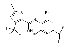 N-[2,6-dibromo-4-(trifluoromethyl)phenyl]-2-methyl-4-(trifluoromethyl)-1,3-thiazole-5-carboxamide Structure