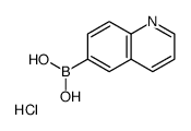 6-Quinolinylboronic acid hydrochloride (1:1)结构式