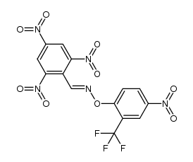 (E)-2,4,6-trinitrobenzaldehyde O-(4-nitro-2-(trifluoromethyl)phenyl) oxime结构式