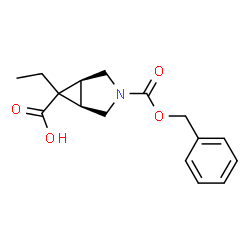 (1R,5S,6s)-3-benzyl 6-ethyl 3-azabicyclo[3.1.0]hexane-3,6-dicarboxylate structure