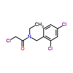 2-Chloro-N-(2,4-dichlorobenzyl)-N-ethylacetamide结构式