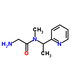 N-Methyl-N-[1-(2-pyridinyl)ethyl]glycinamide结构式