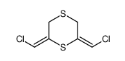 (E,E)-2,6-bis(chloromethylidene)-1,4-dithiane结构式