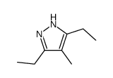 3,5-diethyl-4-methyl-1H-pyrazole结构式