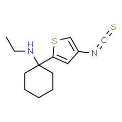 N-Ethyl-1-(2-(4-isothiocyanothienyl))cyclohexylamine结构式