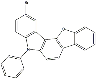 2-Bromo-5-phenyl-5H-Benzofuro[3,2-c]carbazole Structure