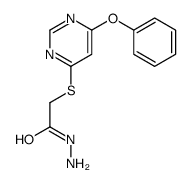 2-(6-phenoxypyrimidin-4-yl)sulfanylacetohydrazide Structure