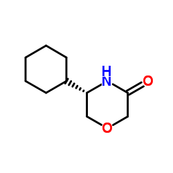 (5S)-5-Cyclohexyl-3-morpholinone Structure