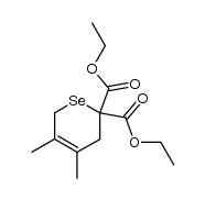 diethyl 4,5-dimethyl-2H-selenopyran-2,2(3H,6H)-dicarboxylate Structure