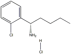 (1S)-1-(2-CHLOROPHENYL)PENTYLAMINE HYDROCHLORIDE结构式