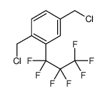 1,4-bis(chloromethyl)-2-(1,1,2,2,3,3,3-heptafluoropropyl)benzene结构式