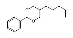 5-pentyl-2-phenyl-1,3-dioxane结构式