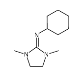 N-(1,3-dimethylimidazolidin-2-ylidene)cyclohexanamine结构式