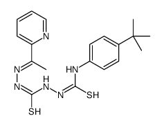 1-(4-tert-butylphenyl)-3-[[(E)-1-pyridin-2-ylethylideneamino]carbamothioylamino]thiourea结构式