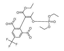 ethyl (E)-3-(diethoxyphosphinyloxy)-2-<2,6-dinitro-4-(trifluoromethyl)phenyl>-2-butenoate Structure