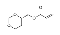 Acrylic acid (S)-1-[1,3]dioxan-4-ylmethyl ester结构式