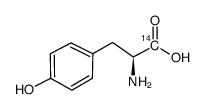 l-tyrosine, [1-14c] Structure