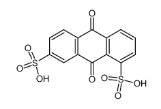 9,10-dihydro-9,10-dioxoanthracene-1,7-disulphonic acid结构式