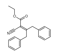 3-benzyl-2-cyano-4-phenyl-crotonic acid ethyl ester Structure
